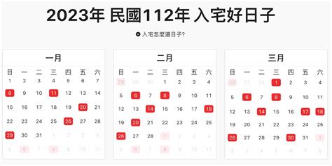 2023農民曆入宅|農民曆2023年宜入宅的日子